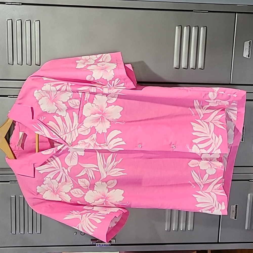 Vintage Royal Creations Hawaii Men's Hawaiian Print Shirt Size Large